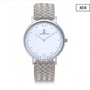 Grey Leather Watch